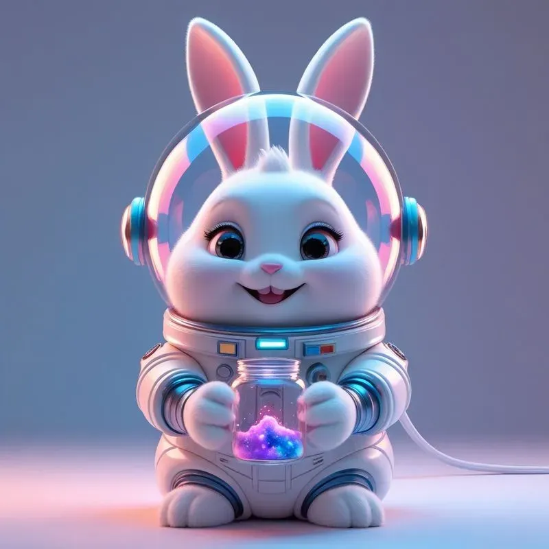 3D Cute Animals Space Explorers