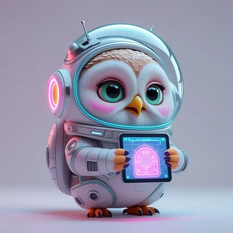 3D Cute Animals Space Explorers