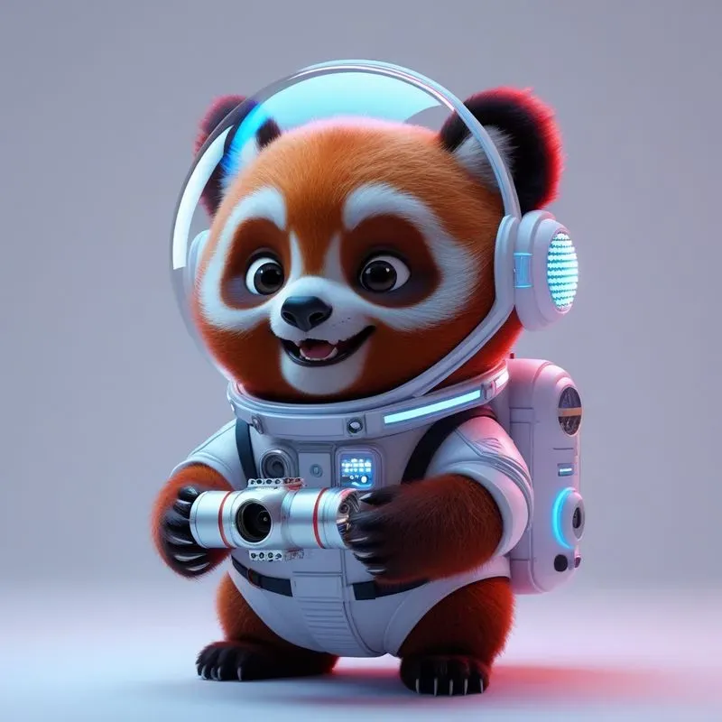 3D Cute Animals Space Explorers