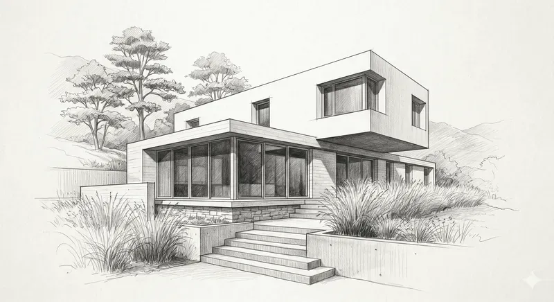 Pencil Sketch House Portrait Generator