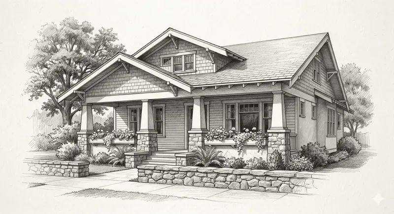 Pencil Sketch House Portrait Generator