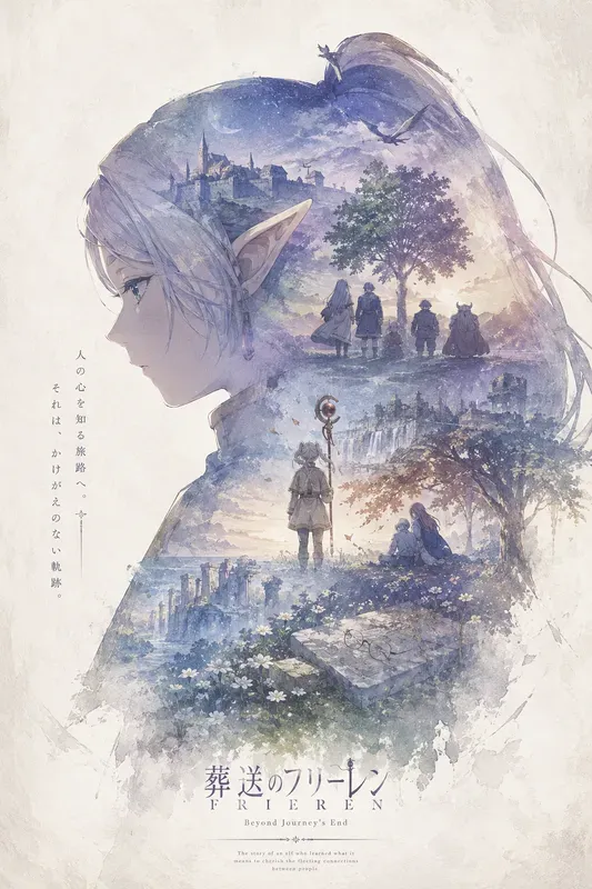Cinematic Anime Silhouette Posters