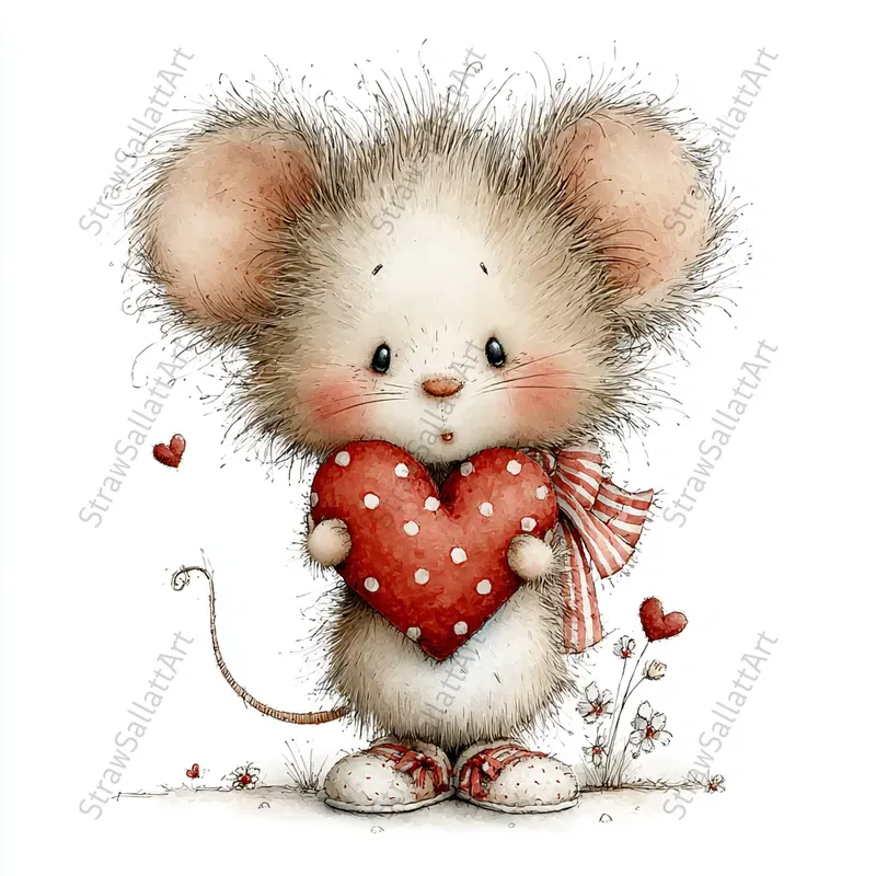 Love Baby Animals Valentine Clipart