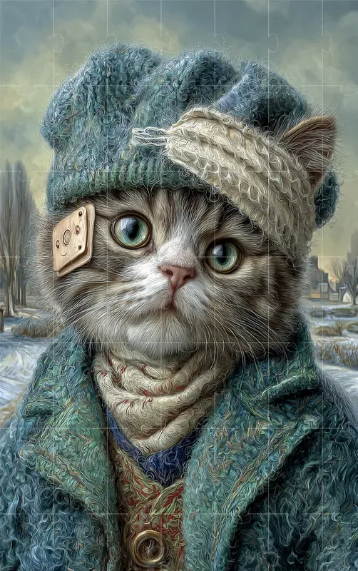 Classic Museum Cat Portraits