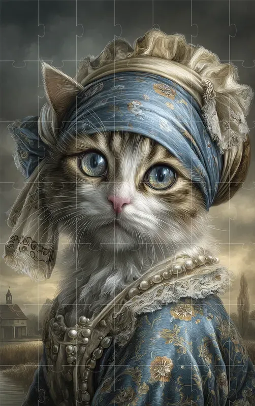 Classic Museum Cat Portraits