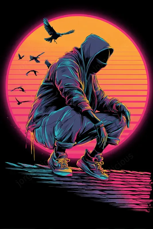 Retro Neon Poster Collections