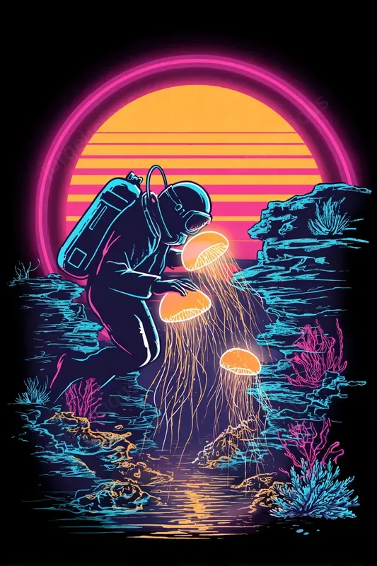 Retro Neon Poster Collections