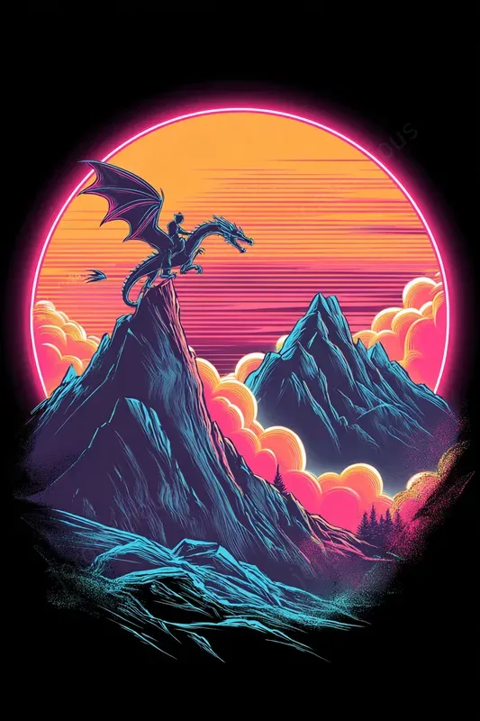 Retro Neon Poster Collections