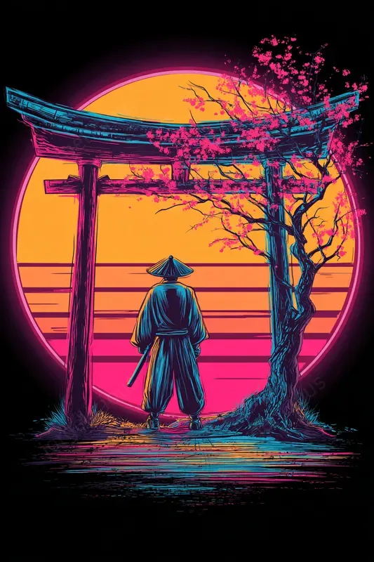 Retro Neon Poster Collections