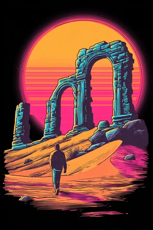 Retro Neon Poster Collections