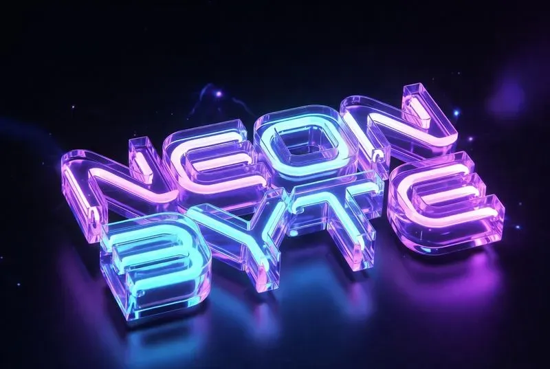 3D Neon Spark Logo Generator 2026