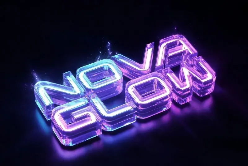3D Neon Spark Logo Generator 2026