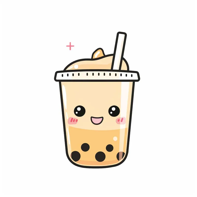 Cute Kawaii Flat Vector Stickers