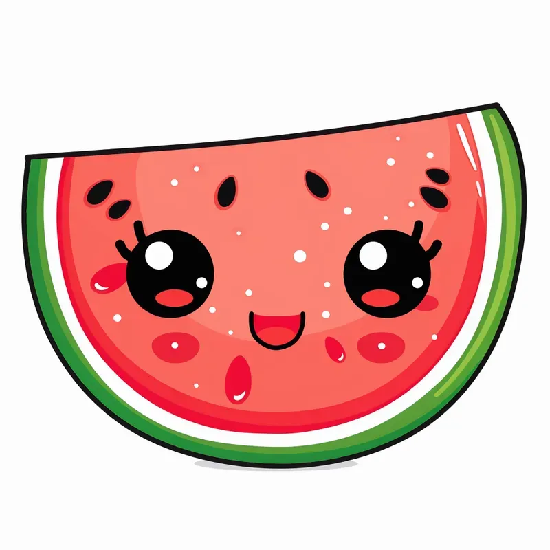 Cute Kawaii Flat Vector Stickers