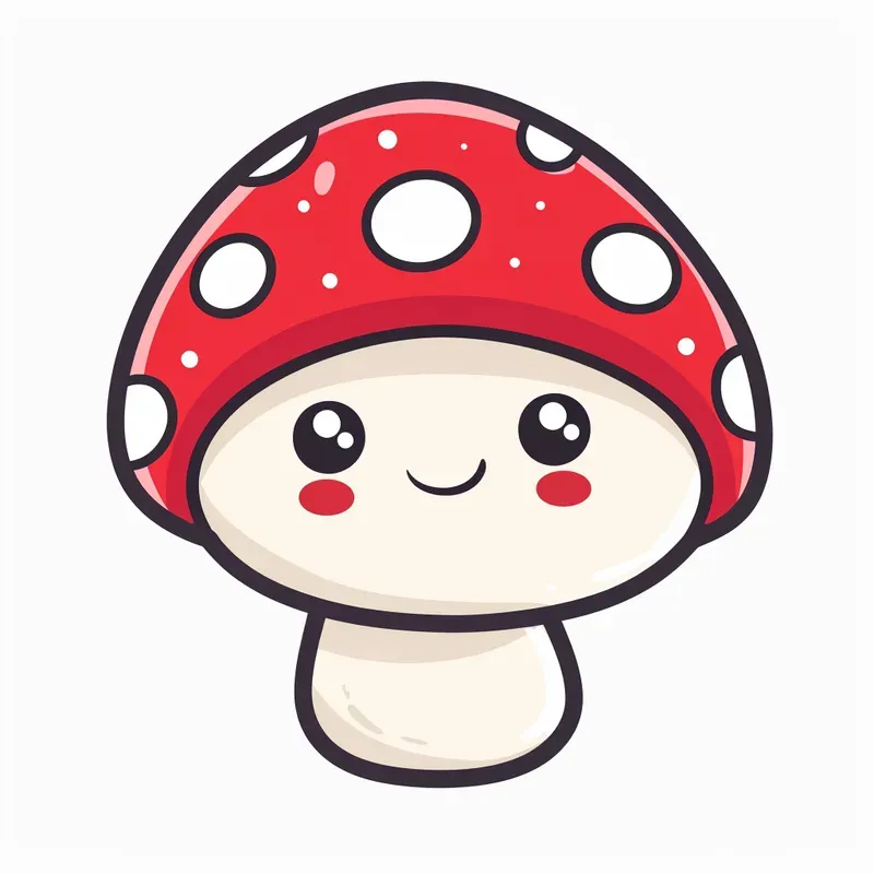 Cute Kawaii Flat Vector Stickers