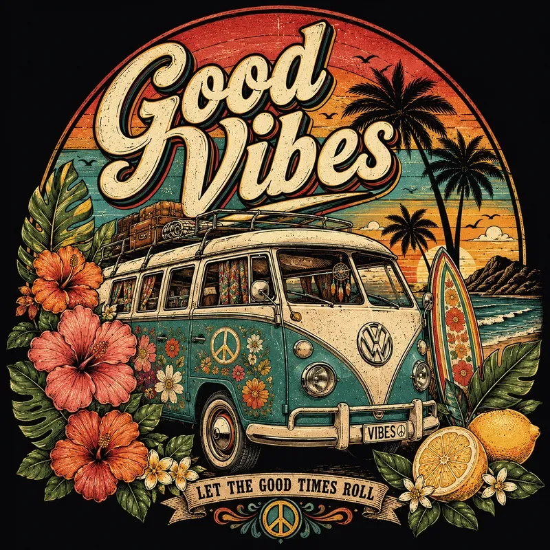 Retro Happy Ride Tshirts