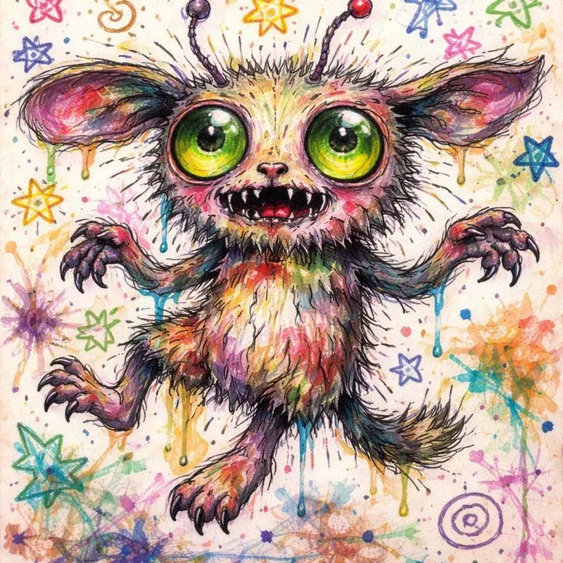 Alien Kid Scribbles