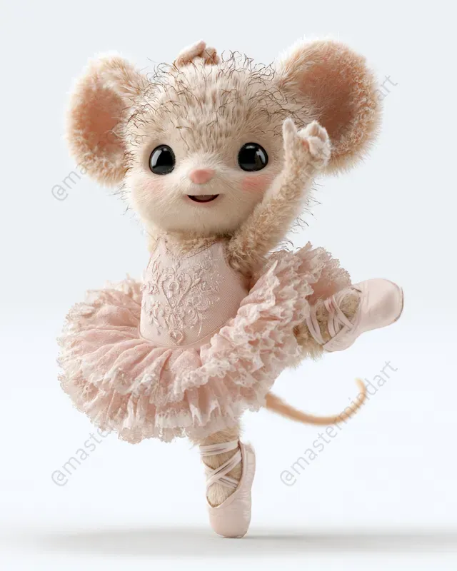 Cute 3D Animal Ballerinas