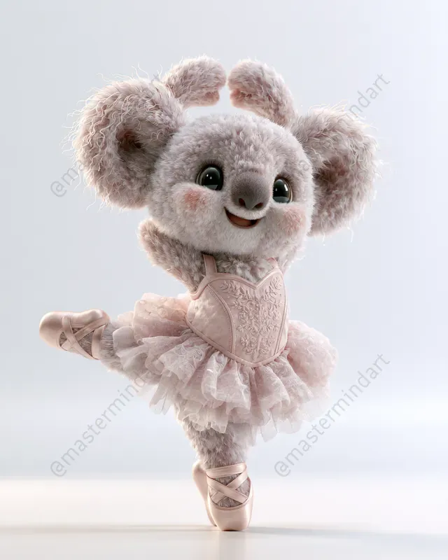 Cute 3D Animal Ballerinas