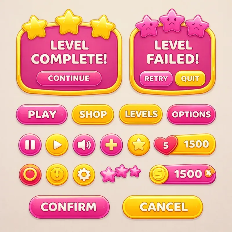 Indie Game UI Hud Asset Kits