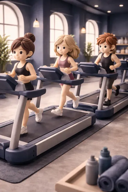 Elegant Claymation Gym Dioramas