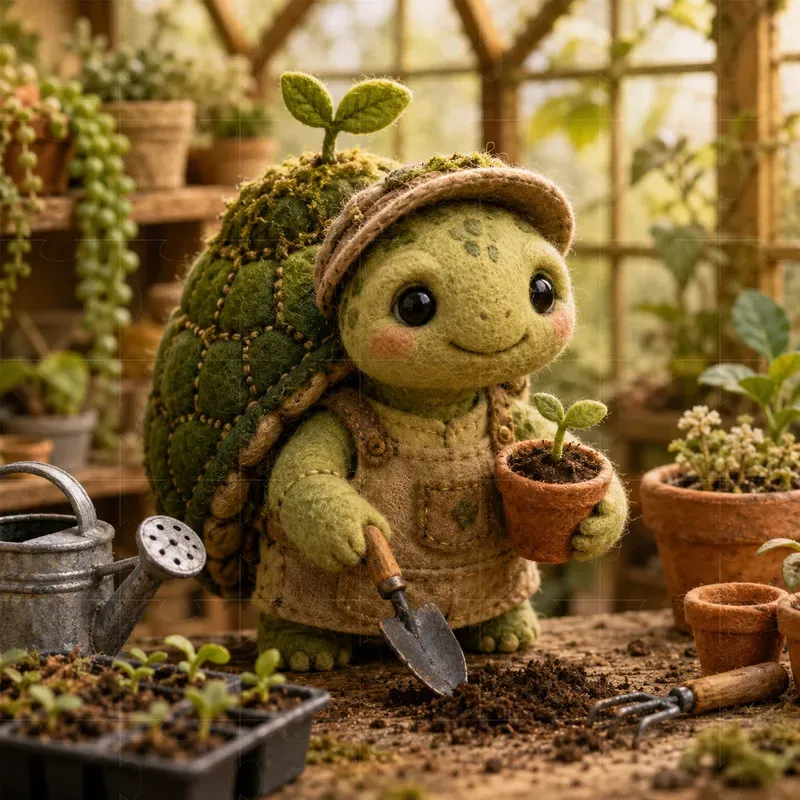 Felt Animal Job Scenes