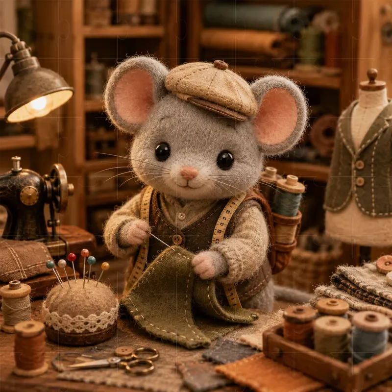 Felt Animal Job Scenes