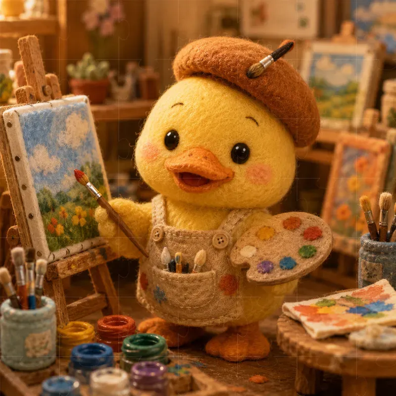 Felt Animal Job Scenes
