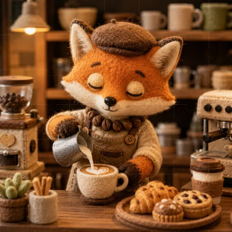 Felt Animal Job Scenes
