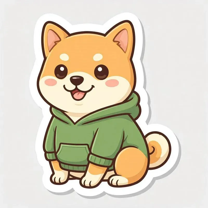 2d Vector Kawaii Animal Stickers