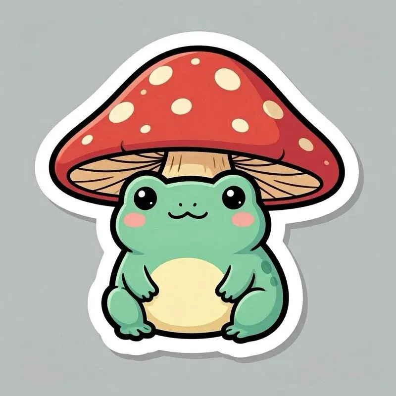 2d Vector Kawaii Animal Stickers