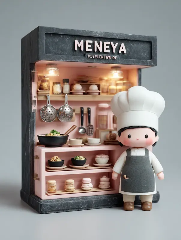 3D Isometric Toy Box Kitchen Dioramas