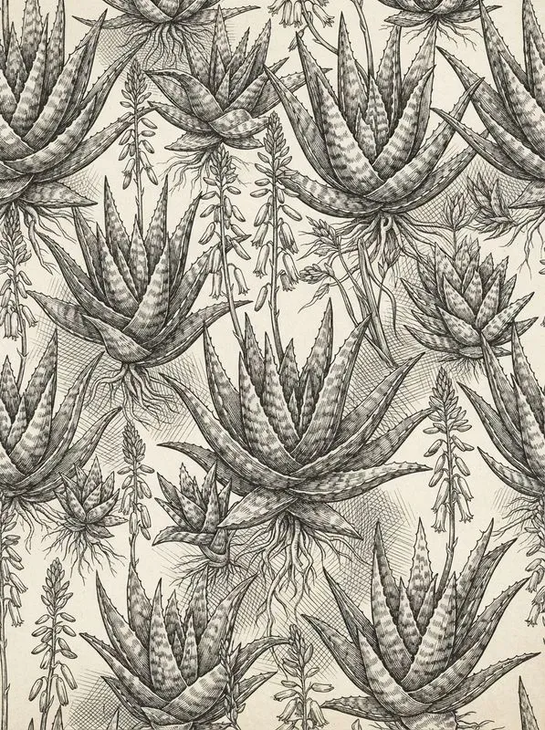 19th Century Engraved Seamless Patterns