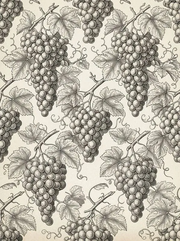 19th Century Engraved Seamless Patterns