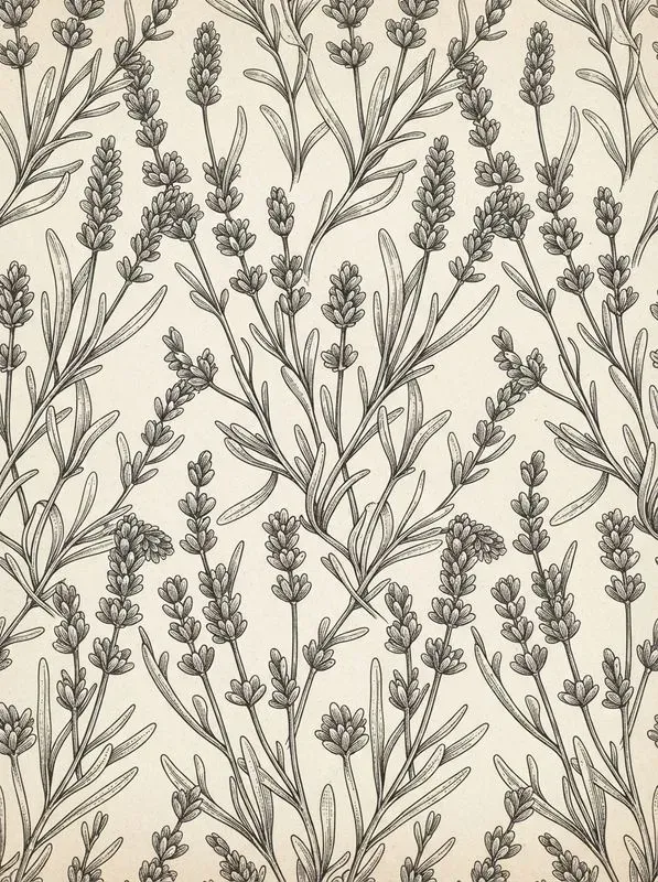 19th Century Engraved Seamless Patterns