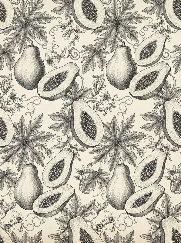 19th Century Engraved Seamless Patterns
