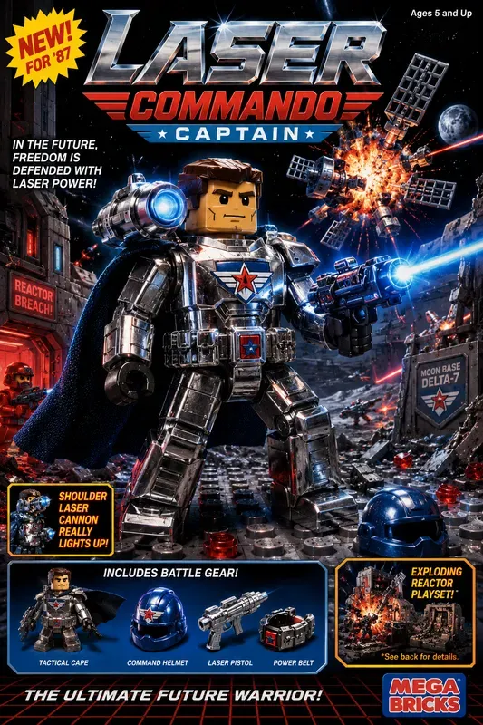 80s Action Brick Hero Generator