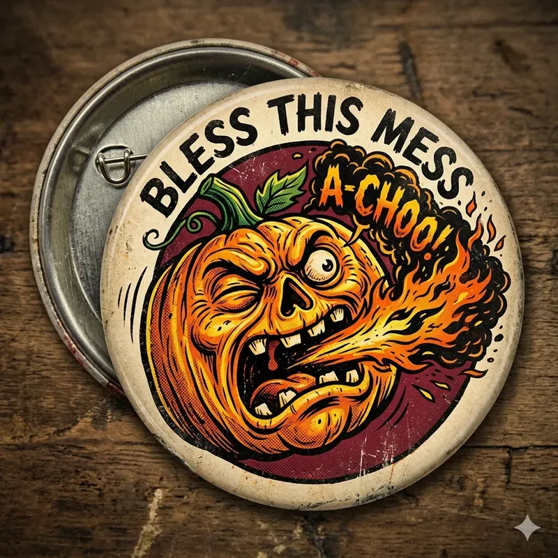 Retro Horror Button Generator