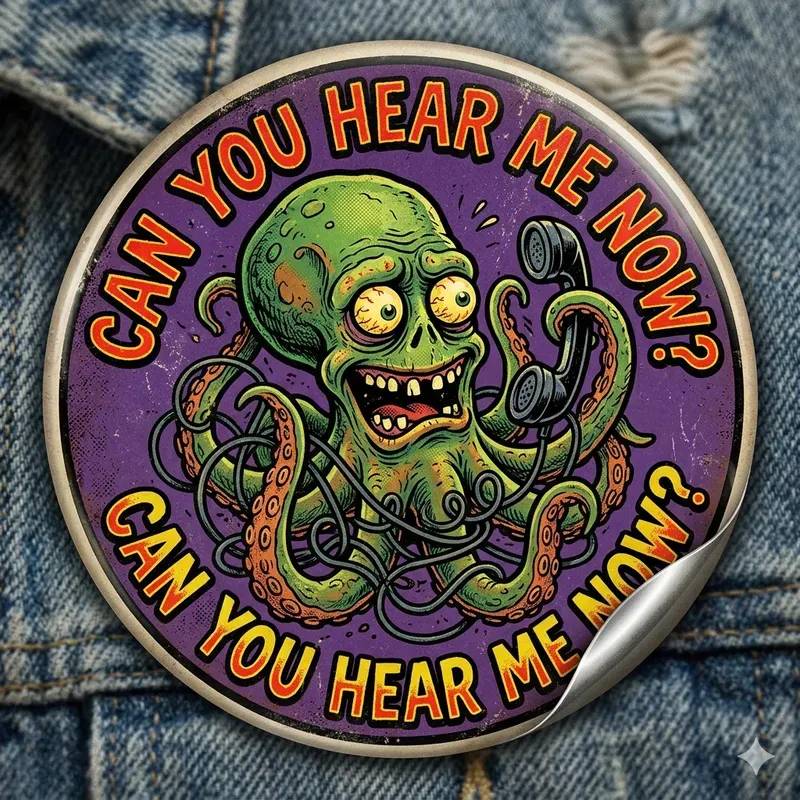 Retro Horror Button Generator