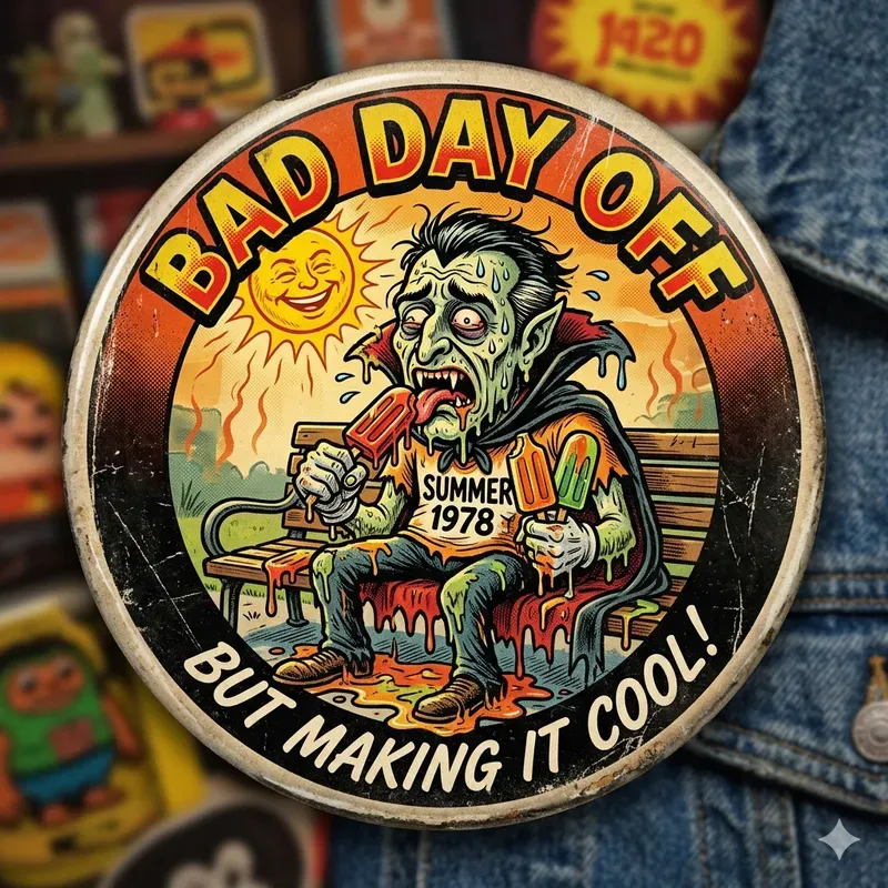 Retro Horror Button Generator