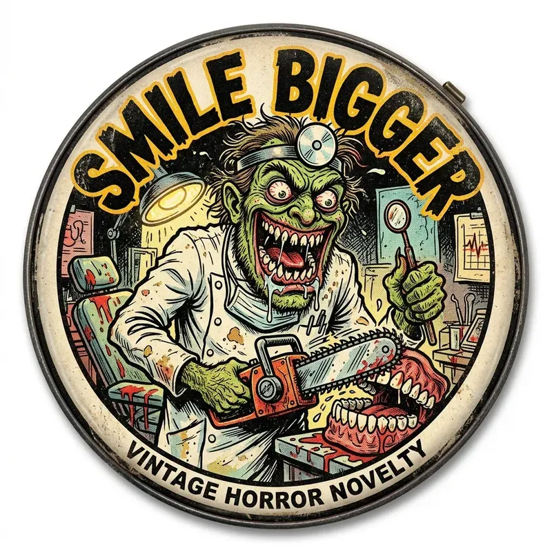 Retro Horror Button Generator
