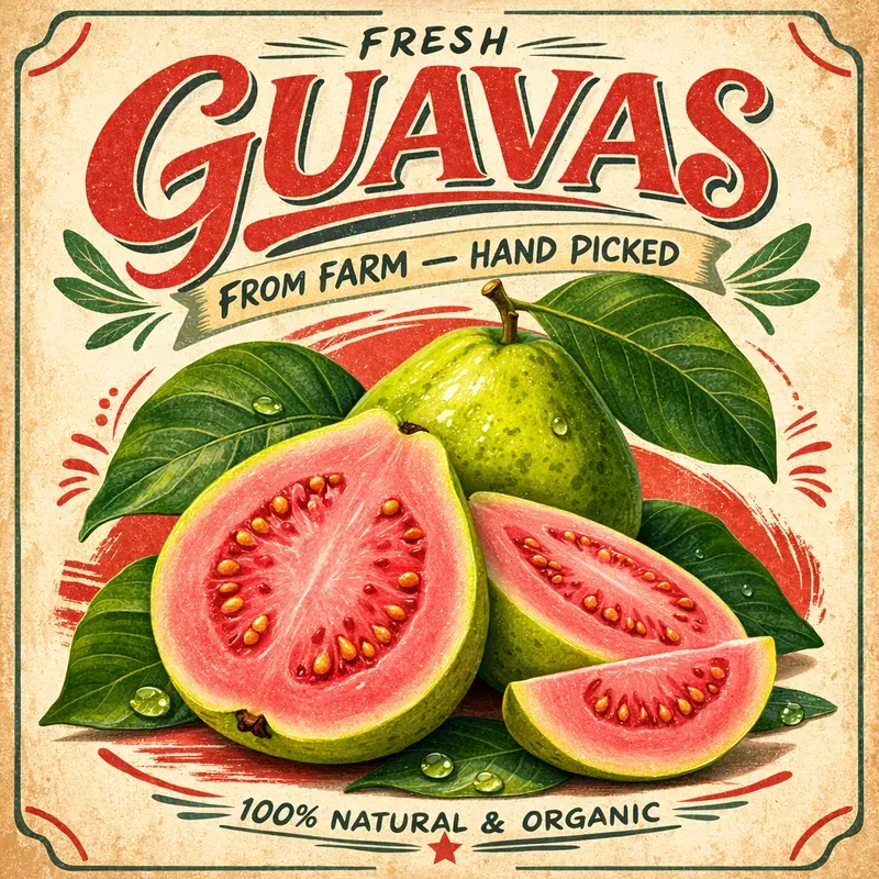 Vintage Fruit Market Posters