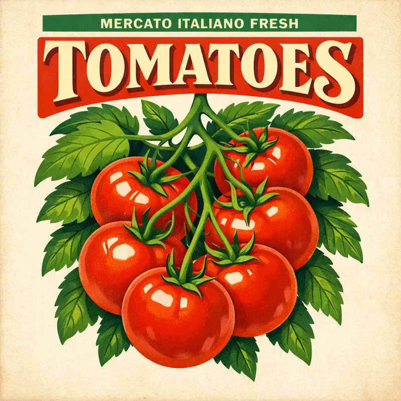 Vintage Fruit Market Posters