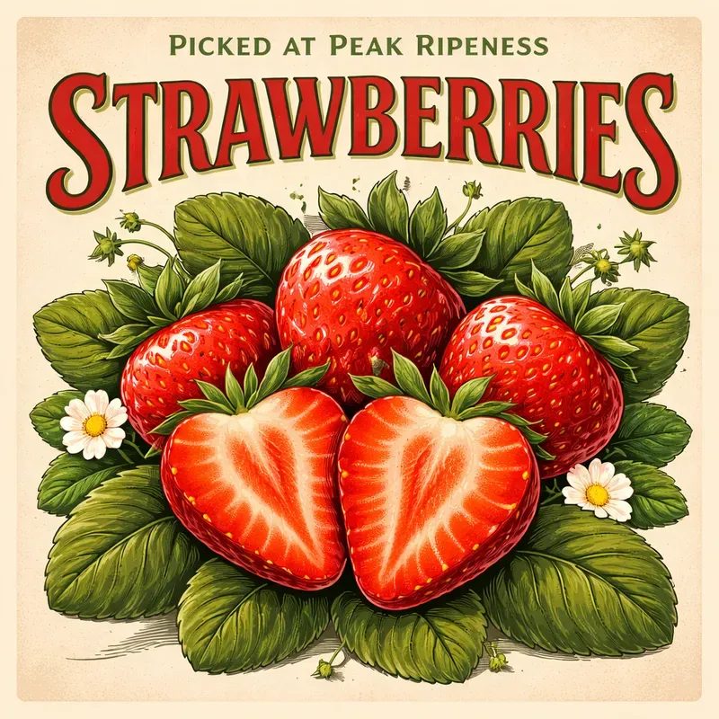 Vintage Fruit Market Posters