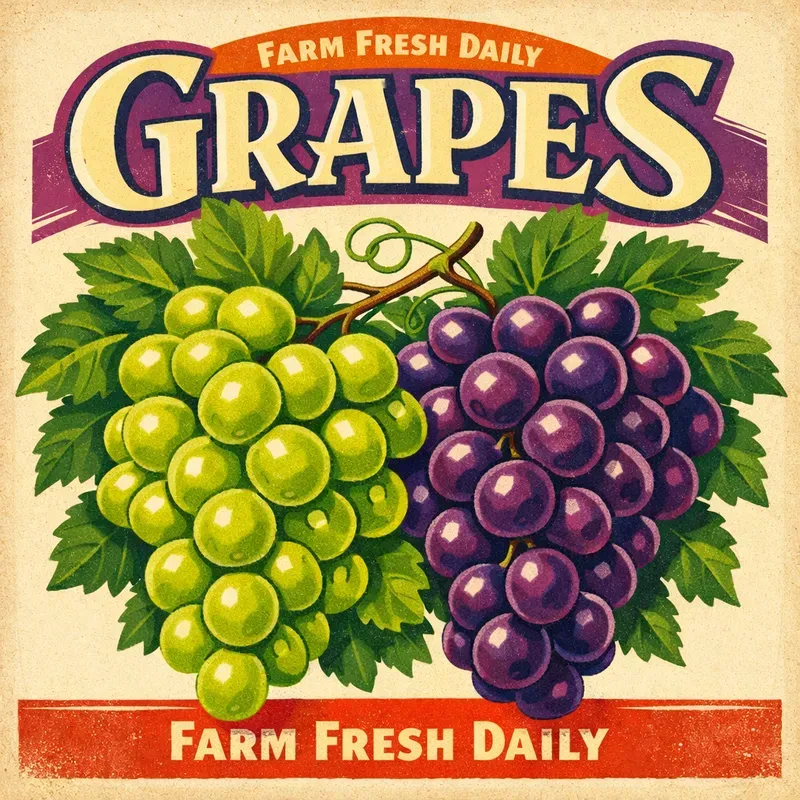Vintage Fruit Market Posters