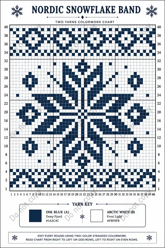 Knitting Colorwork Chart Pages