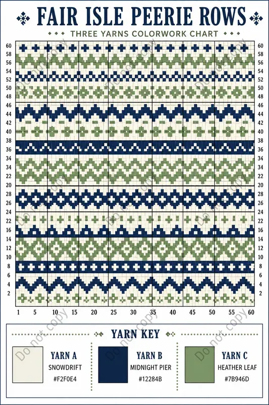 Knitting Colorwork Chart Pages