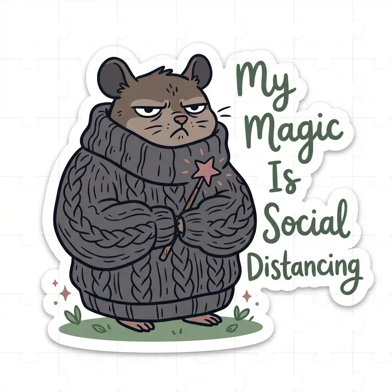Cozy Introvert Sticker Packs