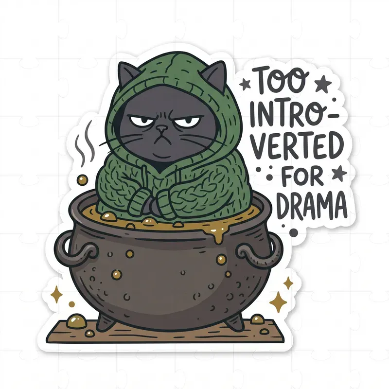 Cozy Introvert Sticker Packs