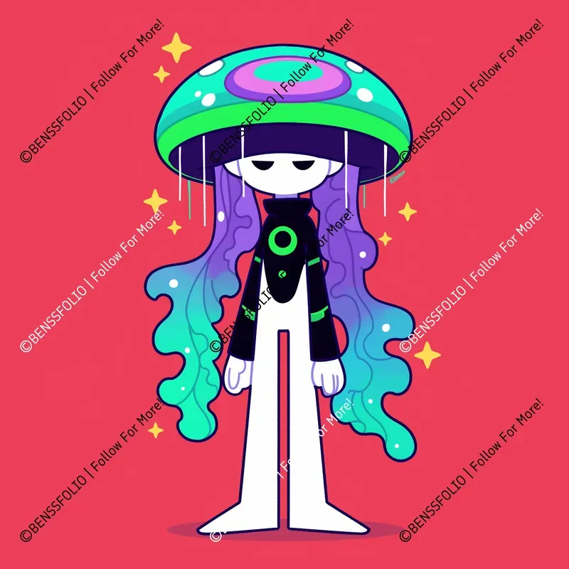 Vibrant Fantasy Characters Illustrations
